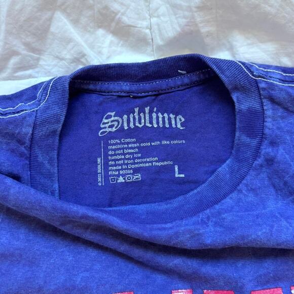 Sublime 40 oz to freedom band tee L casual short sleeve shirt skater celestial - Picture 5 of 8